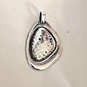 Silpada Sterling Silver  Asymmetrical Hammered Pendant  S1748